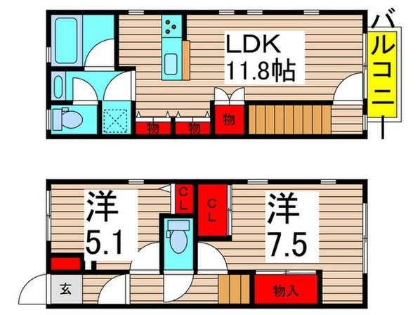 仮）シャトンの物件間取画像